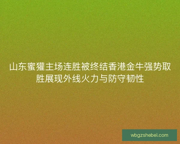 山东蜜獾主场连胜被终结香港金牛强势取胜展现外线火力与防守韧性 山东蜜獾主场连胜被终结香港金牛强势取胜展现外线火力与防守韧性