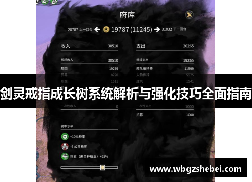 剑灵戒指成长树系统解析与强化技巧全面指南